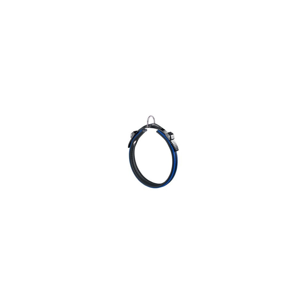 Ferplast Ergocomfort Dog Collar With Micro-Regulating System, C15-33, 25-33Cm x 15Mm, Blue/Black