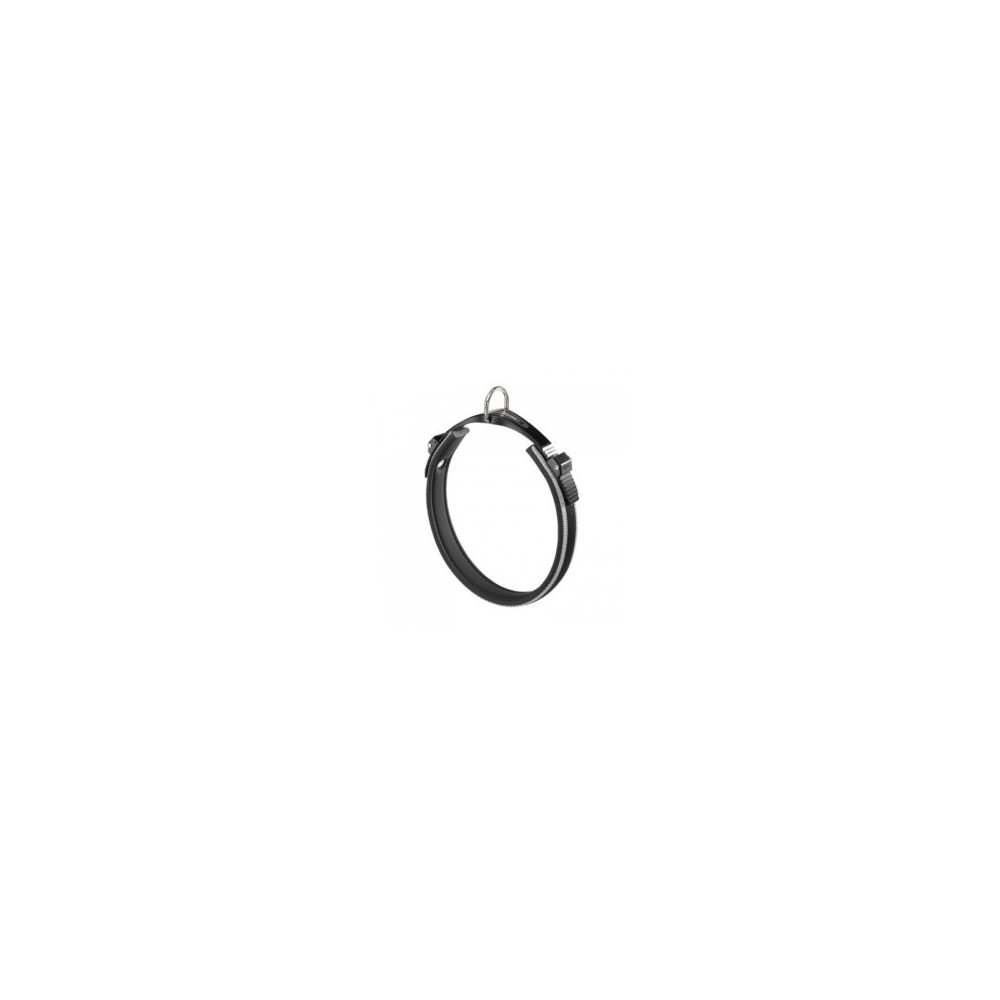 Ferplast Ergocomfort Dog Collar With Micro-Regulating System, C15-42, 34-42Cm x 15Mm, Grey/Black