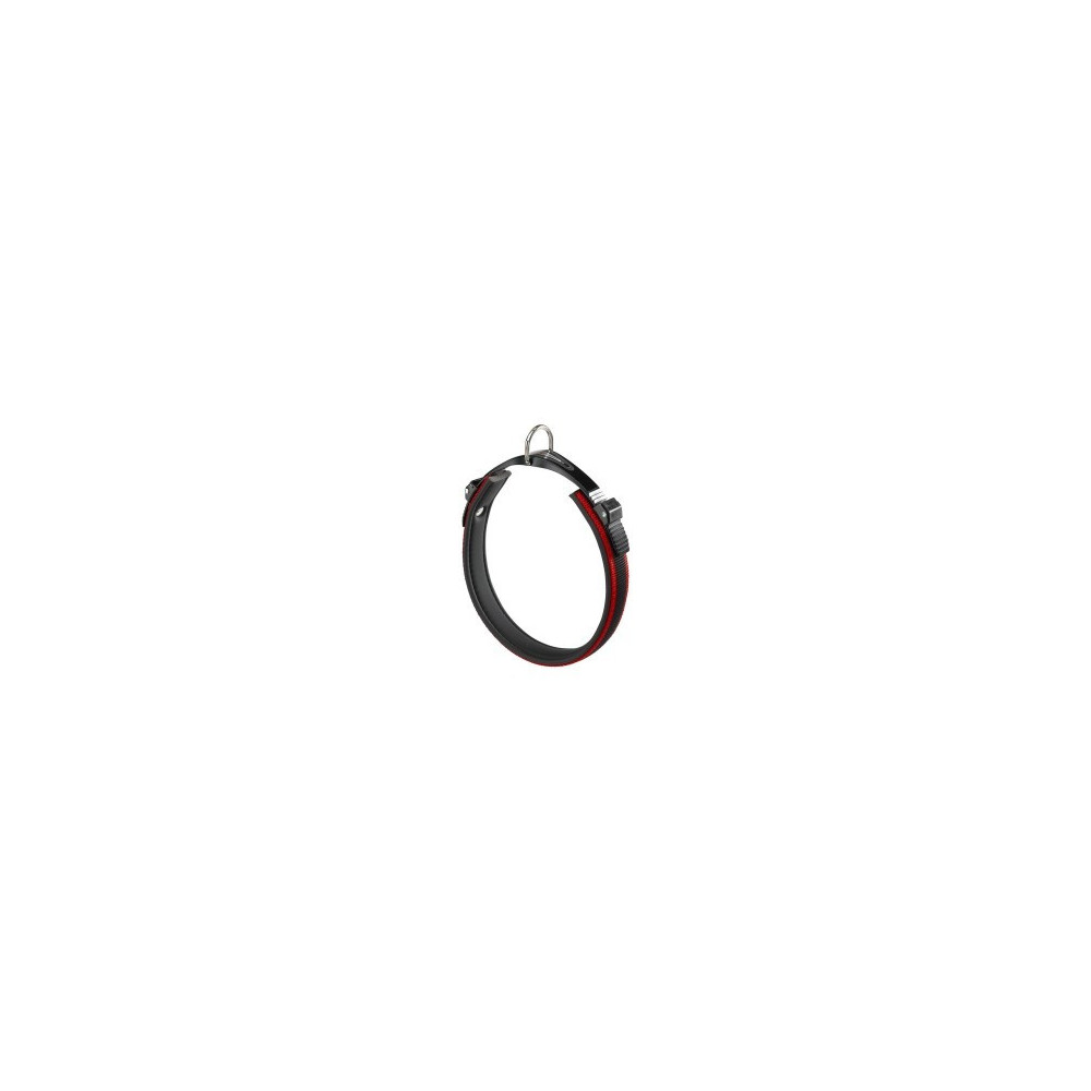 Ferplast Ergocomfort Dog Collar With Micro-Regulating System, C15-42, 34-42Cm x 15Mm, Red/Black