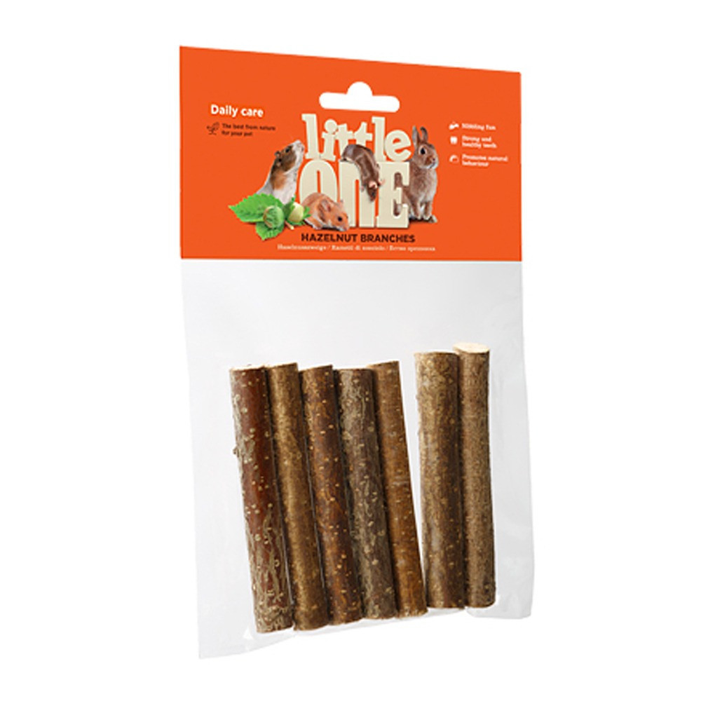 Little One Daily Care Hazelnut Branches For Small Pets Pack Of 7 Pieces