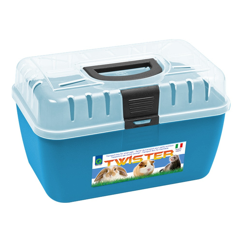 Georplast Twister Small Pets Transport Box For Small Pets, Blue