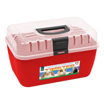 Georplast Twister Small Pets Transport Box For Small Pets, Red