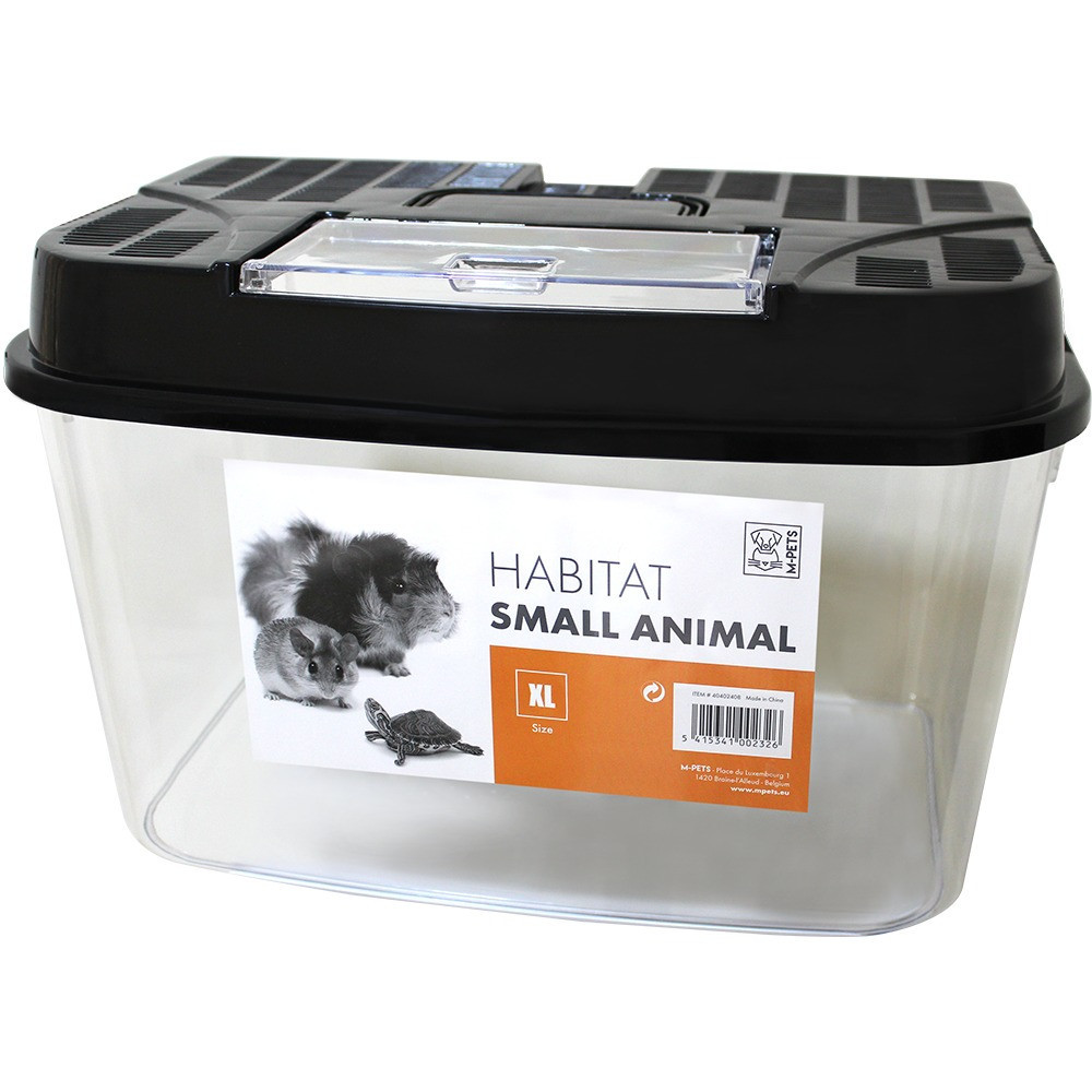 M Pets XL Habitat Plastic Box For Small Animals 34.8 x 22.3 x 21.5cm