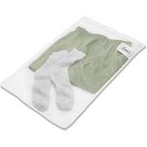 Whitmor Mesh Laundry Bag To Wash Delicate Garments, White
