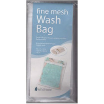 Whitmor Zippered Fine Mesh Wash Bag To Wash Delicate Clothes, White