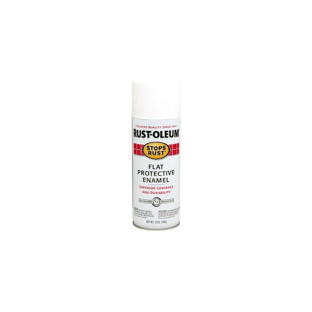 Rust Oleum Stop Rust Flat Protective Enamel With Superior Coverage And Durablity, 340g