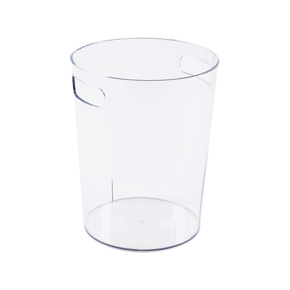 Homesmiths Waterproof Plastic Waste Bin 21.5 x 21.5 x 27 cm, Clear