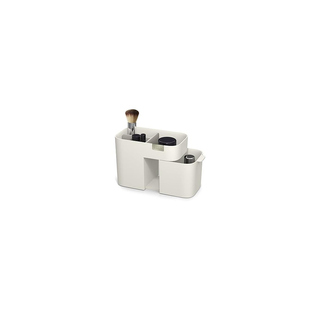 Joseph Joseph Small Viva Tiered Small Cosmetic Organiser With Drawer, Cream