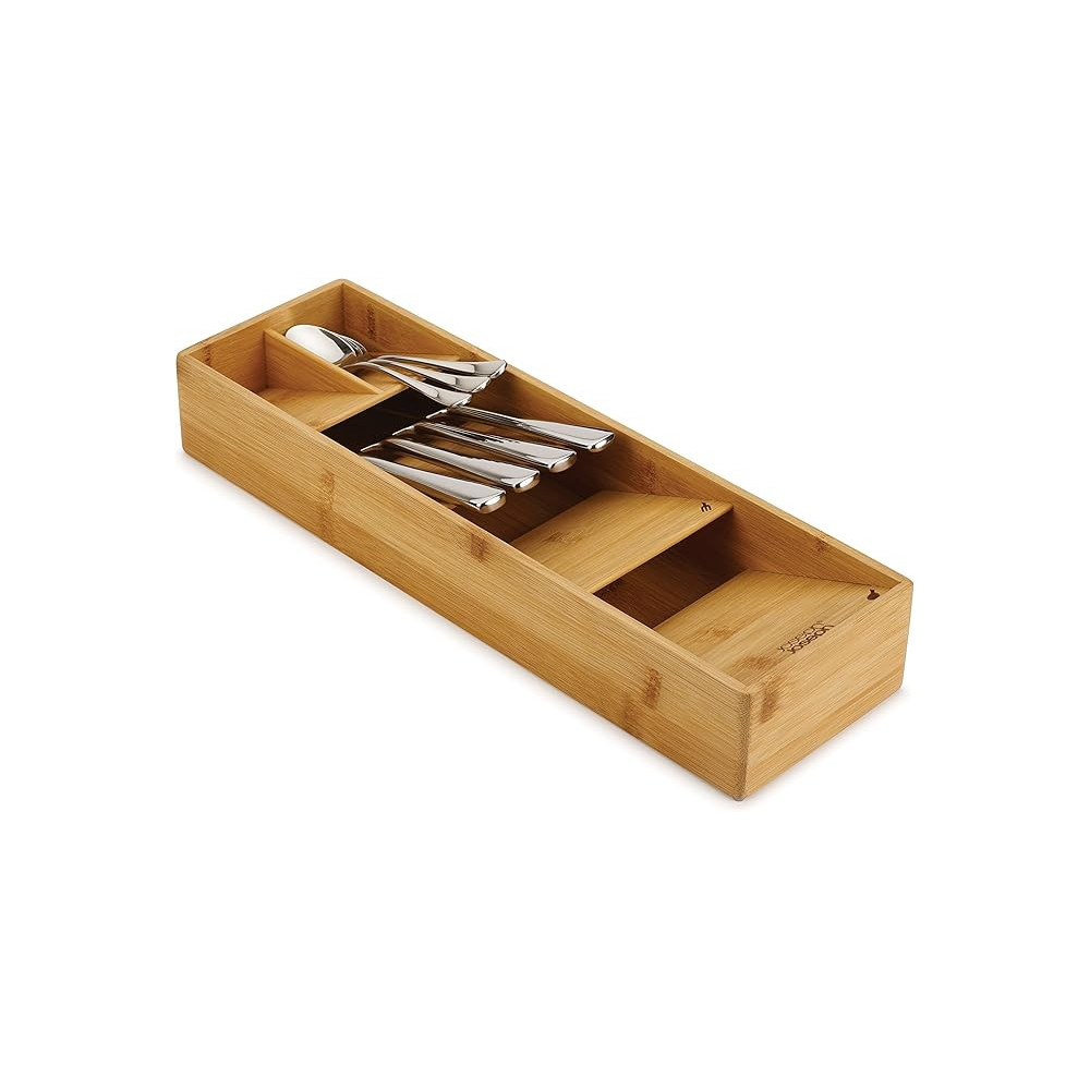 Joseph Joseph Drawerstore Wooden Bamboo Compact Cutlery Organizer