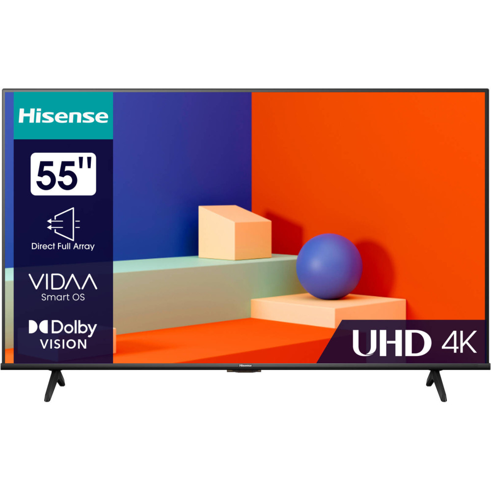 Hisense 55 inch, 4K UHD VIDAA Smart Tv with Bluetooth 2023 Model