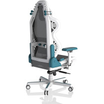 DXRacer Air Pro Gaming Chair, Ultra-Breathable Mesh, Adjustable Armrests, Magnetic Lumbar Support, Memory Foam Headrest, Modular Design, White & Cyan