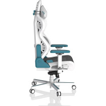 DXRacer Air Pro Gaming Chair, Ultra-Breathable Mesh, Adjustable Armrests, Magnetic Lumbar Support, Memory Foam Headrest, Modular Design, White & Cyan