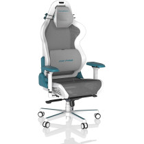 DXRacer Air Pro Gaming Chair, Ultra-Breathable Mesh, Adjustable Armrests, Magnetic Lumbar Support, Memory Foam Headrest, Modular Design, White & Cyan
