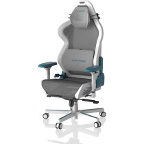 DXRacer Air Pro Gaming Chair, Ultra-Breathable Mesh, Adjustable Armrests, Magnetic Lumbar Support, Memory Foam Headrest, Modular Design, White & Cyan