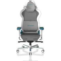 DXRacer Air Pro Gaming Chair, Ultra-Breathable Mesh, Adjustable Armrests, Magnetic Lumbar Support, Memory Foam Headrest, Modular Design, White & Cyan