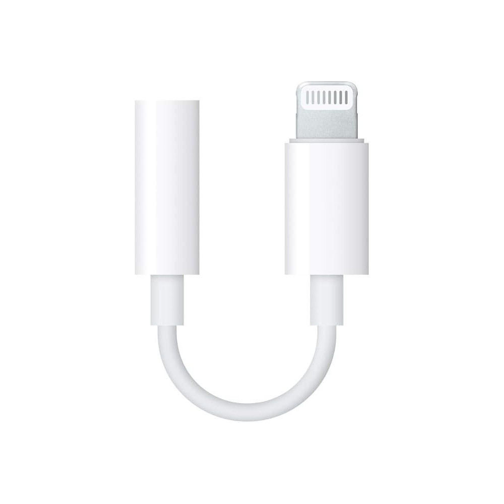 Apple Lightning To 3.5 Mm Headphone Jack Adapter, MMX62 (White)