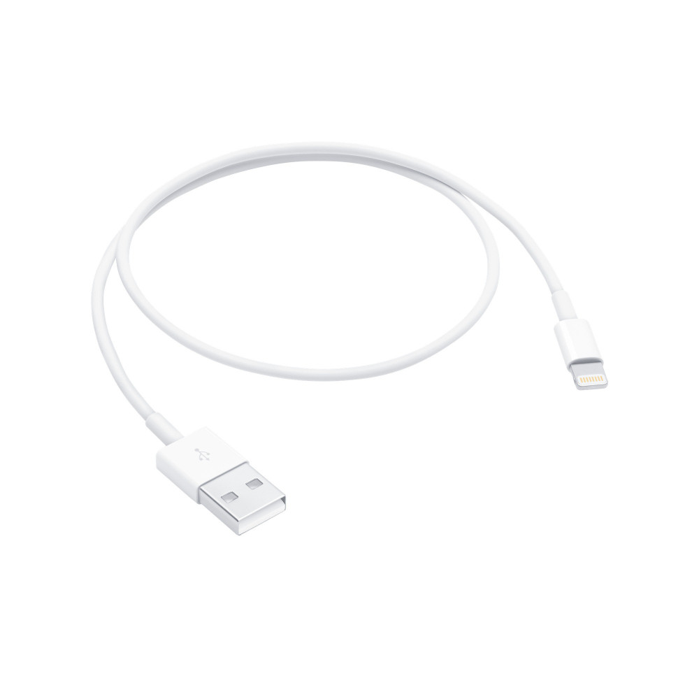 Apple Lightning To USB Cable 0.5 Meter, Reversible design, ME291 (White)