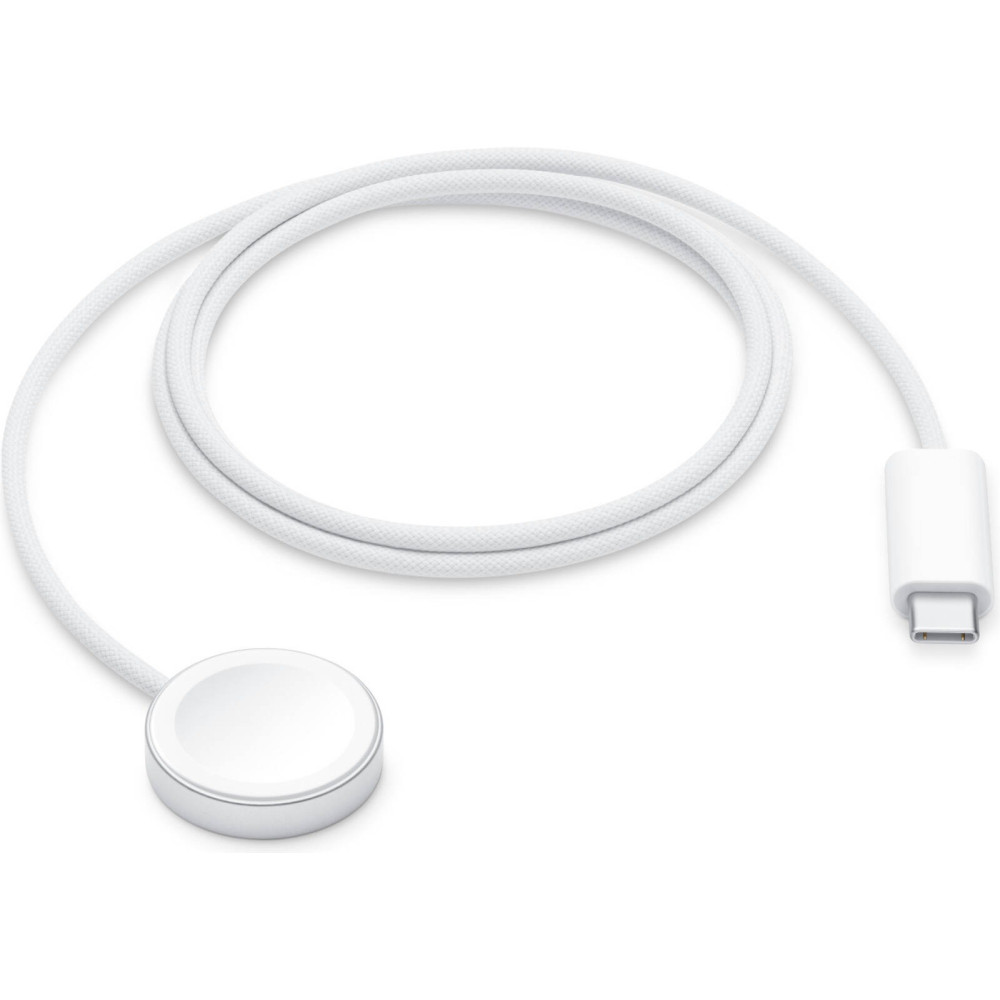 Apple Watch Magnetic Fast Charger To USB-C Cable, Wide Compatibility, 1M Cable Length, MT0H3 (White)
