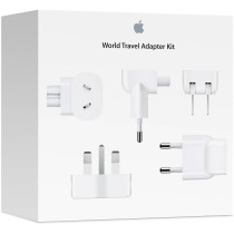 Apple World Travel Kit Adapter, Seven Different AC Plugs, Magsafe And Magsafe 2 Compatible, White MD837