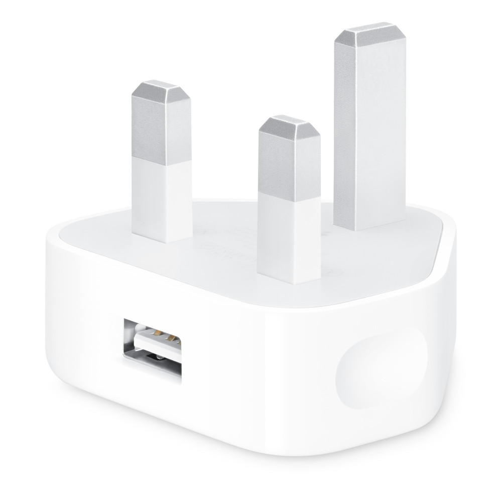 Apple Power Adapter 5W, 3Pin Plug, MGN43 (White)