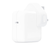 Apple Power Adapter USB C, 30W, 3 Pin Plug, MW2G3, White