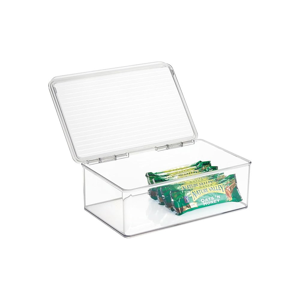 Interdesign Storage Container Woth Lid, Clear