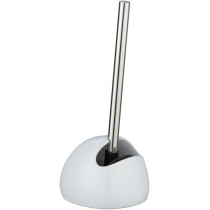 Wenko Innovative Shape Ceramic Silicone Toilet Brush With Holder, White