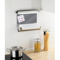 Wenko Magnetic Kitchen Roll Holder With Foil Dispenser, Grey