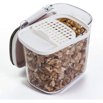 Progressive Mini Prokeeper Food Storage Container, Clear/White