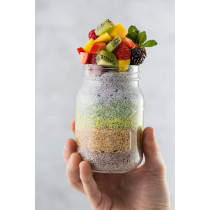Kilner Preserve Storage Glass Jar 0.5L, Clear