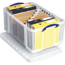 Really Useful Multipurpose Storage Box With Lid 64L, Clear