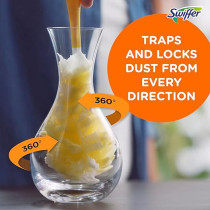 Swiffer Heavy Duty Duster With Extendable Handle Kit And Refill, Yellow