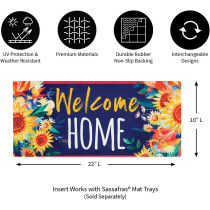 Evergreen Premium Material Welcome Home Sassafras Door Mat 22 x 10 In