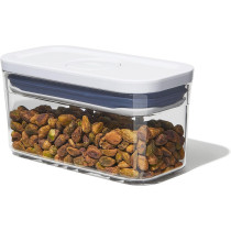 Oxo Airtight Rectangle Food Storage Container 0.4L, Clear/White