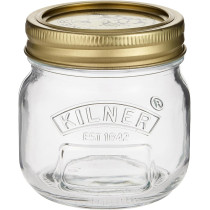 Kilner Small Glass Preserve Jar With 250ml Capacity, Clear