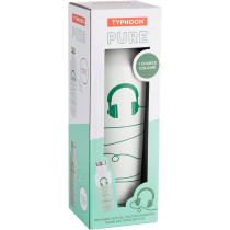Typhoon Pure Stainless Steel Color Changing Wired Bottle With 800ml Capacity, White