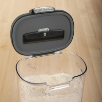 Progressive International Prepworks ProKeeper Food Storage Container, Clear/Black