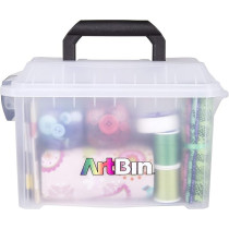 ArtBin Quick View Deep Base Carrying Case Portable Art And Craft Storage Box, Clear
