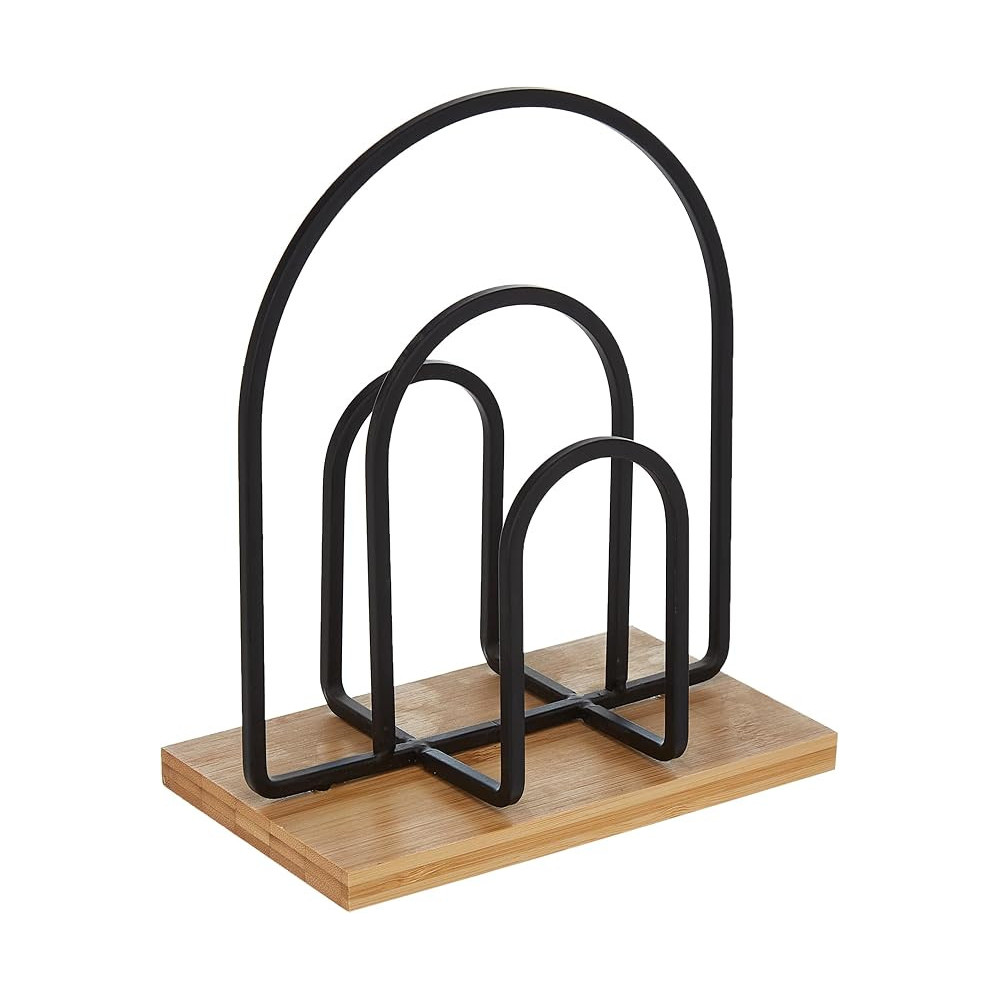 AQ RYU Bamboo Upright Napkin Holder, 22cm