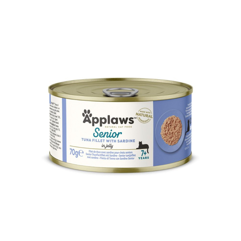 Applaws 70g Tin Tuna Fillet with Sardine Senior Wet Cat Food
