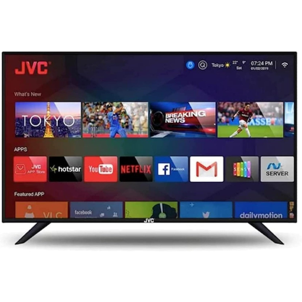 JVC 32 Inch Smart Tv Full Hd Android Google Play, Netflix, Youtube, Shahid, Chromecast Built In Wifi Colour Black Model - Lt32N3105-1 Years Full Warranty.