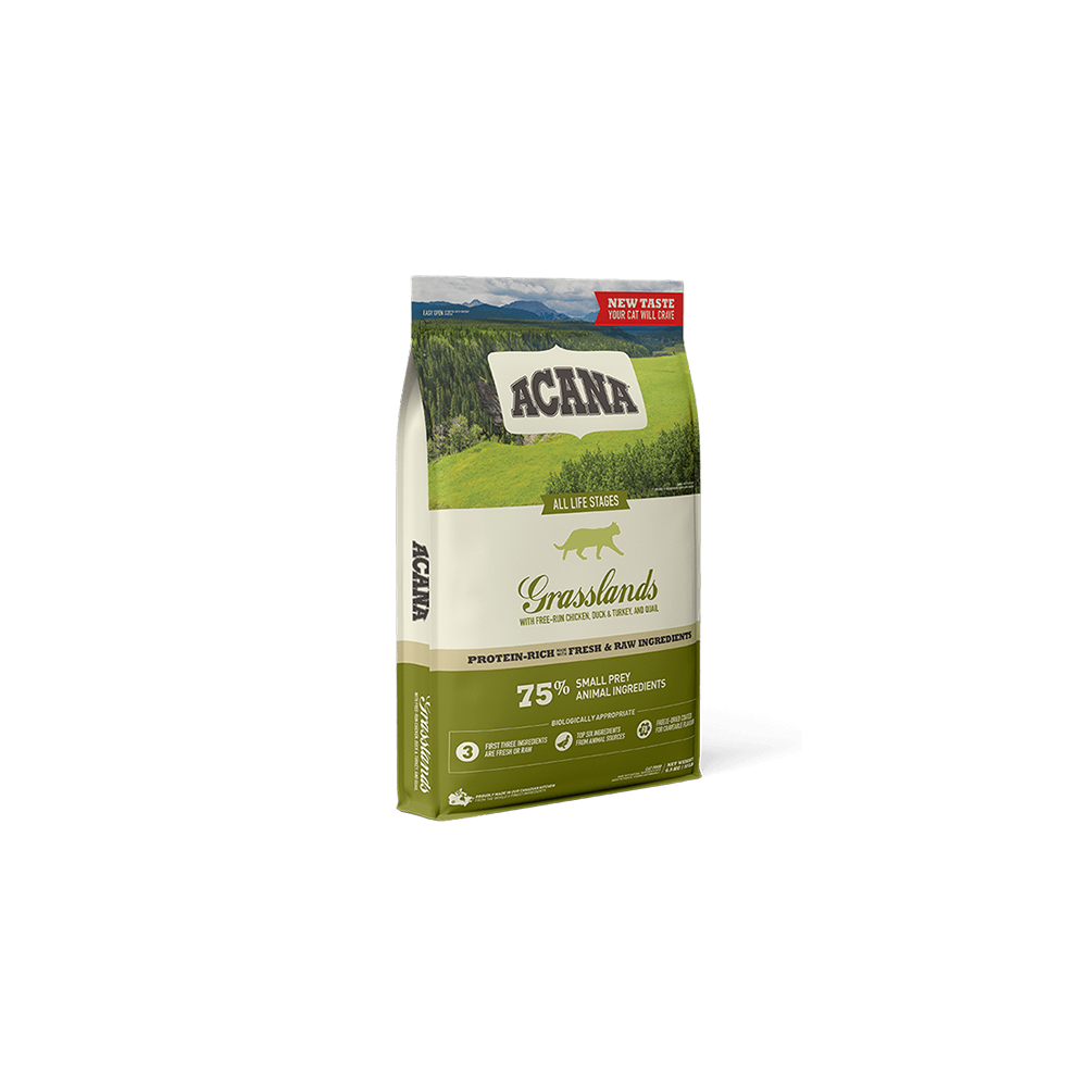 Acana 4.5kg Grasslands Free Run Chicken and Turkey All Life Stages Dry Cat Food