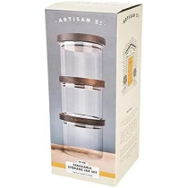 Artisan Street Stackable Storage Jar Set, Pack Of 3