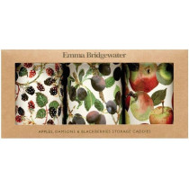 Emma Bridgewater Fruit Print Storage Caddies Canisters Pack Of 3, Multicolour