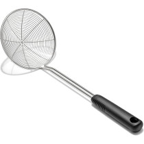 Oxo Good Grips Stainless Steel Wire Coil Spider Scoop And Strain Skimmer, Black/Silver
