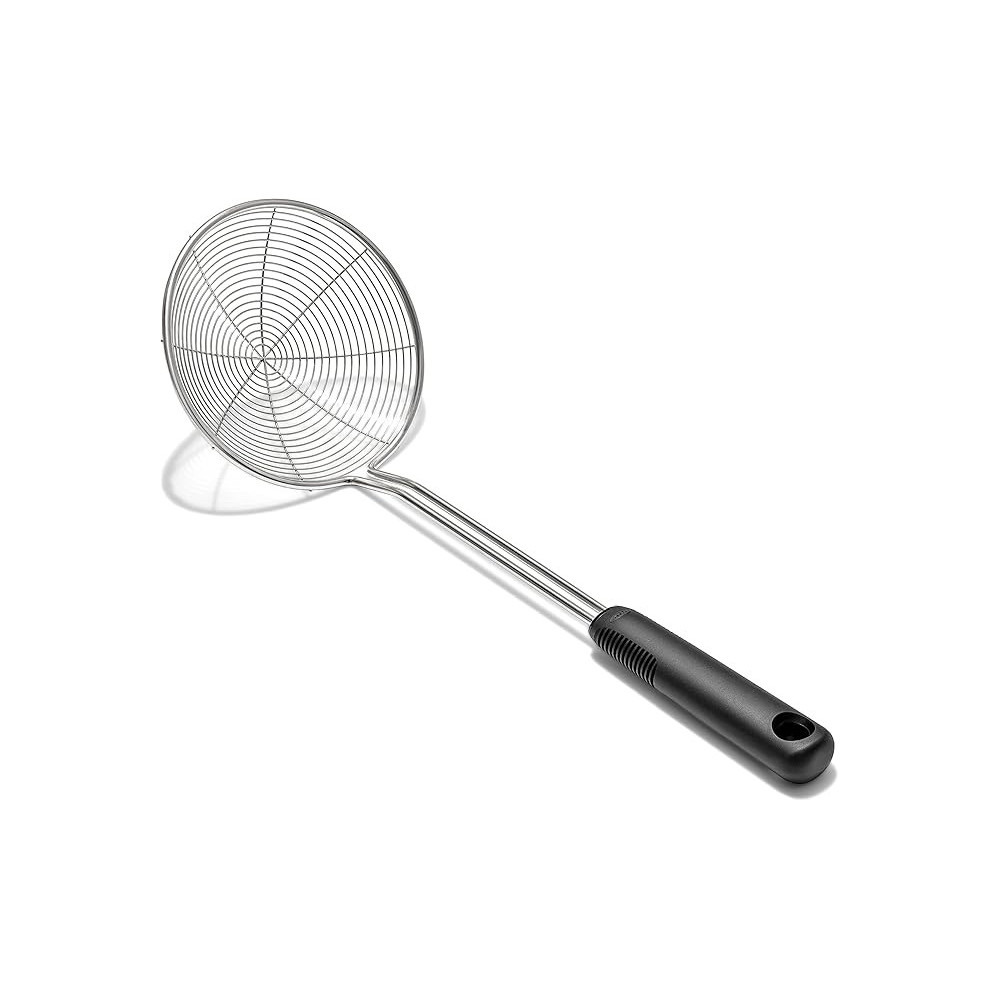 Oxo Good Grips Stainless Steel Wire Coil Spider Scoop And Strain Skimmer, Black/Silver