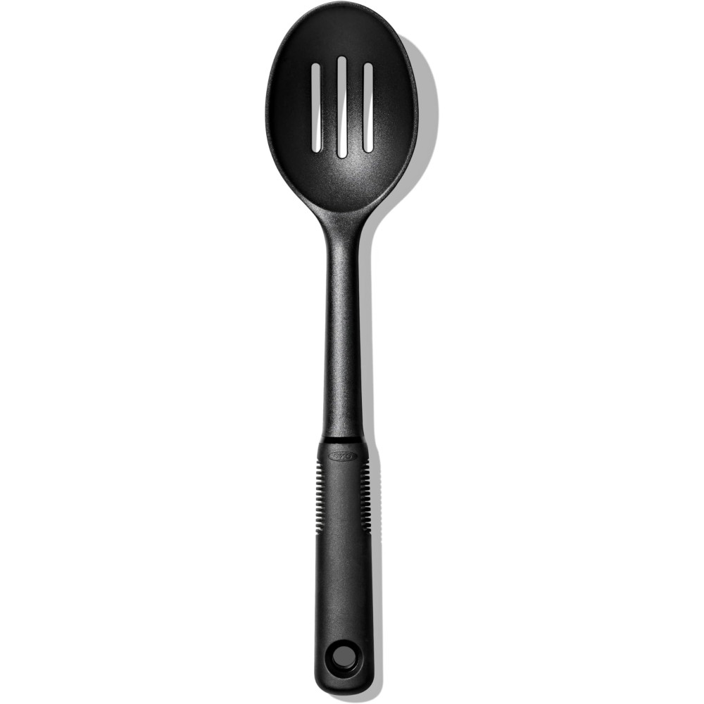 Oxo Good Grips Long Handle Nylon Slotted Spoon With Dishwasher Safe, Black