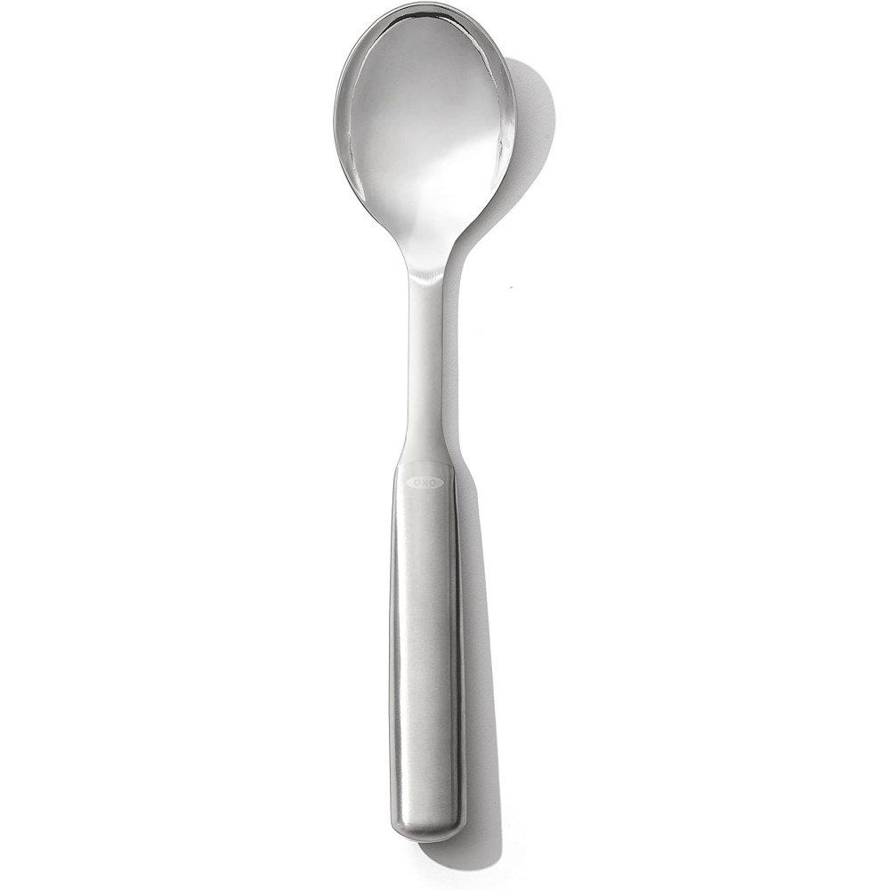 Oxo Good Grips Stainless Steel Serving Spoon With Comfortable Handle And Non Slip Grip, Silver