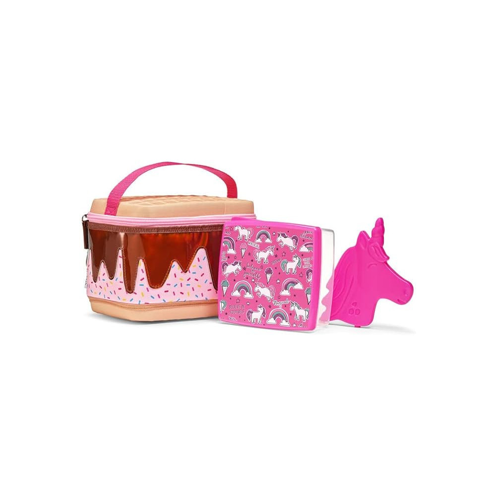 Fit And Fresh Insulated Lunch Bag With Matching Lunch Container And Ice Pack, Multicolour