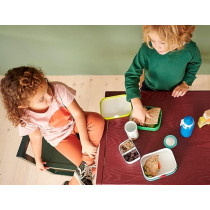 Mepal Dino Design Lunch Set With Pop Up Water Bottle And Leakproof Lunchbox, Multicolour